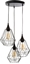 Изображение Lampa wiszca Atmosphera Czarna potrójna lampa wiszca Kaore
