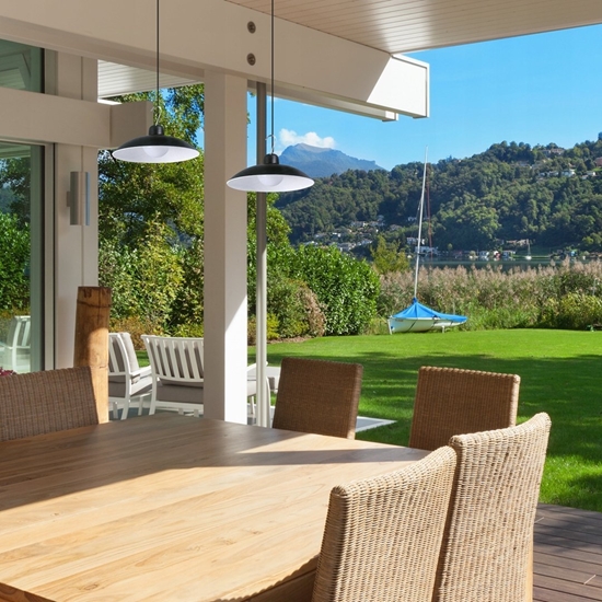 Picture of Lampa wiszca Eko-Light Milagro lampa wiszca solarna Saturn EKO9150 6W LED 80lm 4000K IP45 czarna