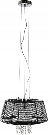 Picture of Lampa wiszca Italux Italux Benjamin MDM1895-1BK Lampa wiszca zwis 1x40W E14 chrom/czarna