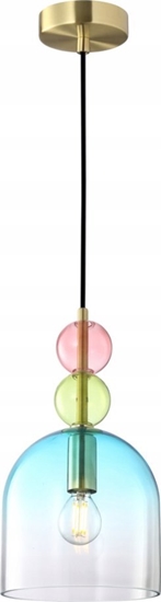 Picture of Lampa wiszca Italux Italux Manso PND-37462A-MC-GD lampa wiszca zwis 1x40W E14 multikolor/zota