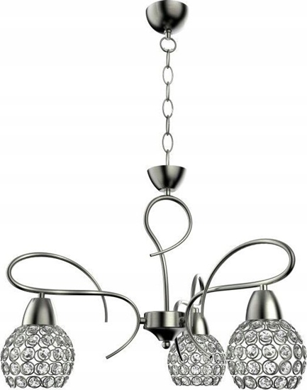 Picture of Lampa wiszca KRIS Krislamp Stella KR 375-3PL Lampa wiszca zwis oprawa 3x60W E27 satyna