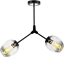 Picture of Lampa wiszca Mdeco Modernistyczna LAMPA sufitowa ELM1962/2 BLACK-TR MDECO szklana OPRAWA regulowana chemistry czarna przezroczysta