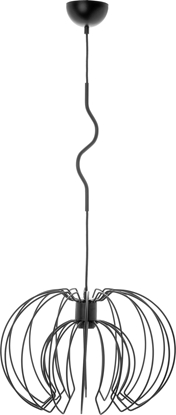 Attēls no Lampa wiszca Orno BOLA 1P, lampa wiszca, E27 max. 60W, czarna