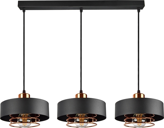 Изображение Lampa wiszca Orno CHIRO lampa wiszca, moc max. 3x60W, E27, czarna
