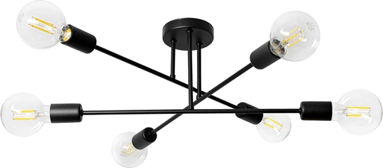 Picture of Lampa wiszca Orno SOLO 6P E27, lampa wiszca, max. 6x60W, czarna