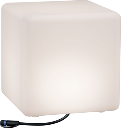 Picture of Lampa wiszca Paulmann Oprawa ogrodowa Plug & Shine CUBE 300x300 6.5W 3000K 575lm IP67 24V biay