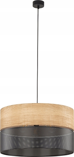 Изображение Lampa wiszca TKKRYWULT TK Lighting Nicol 4798 lampa wiszca zwis 3x15W E27 czarna/db