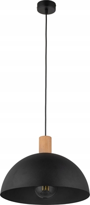 Изображение Lampa wiszca TKKRYWULT Tk Lighting Oslo 4852 lampa wiszca zwis 1x15W E27 czarna/drewniana