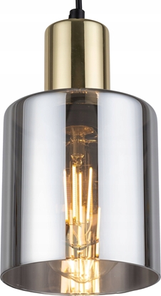 Изображение Lampa wiszca TKKRYWULT TK Lighting Sierra 6661 lampa wiszca zwis 1x15W E27 grafitowa/zota