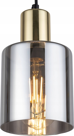Изображение Lampa wiszca TKKRYWULT TK Lighting Sierra 6661 lampa wiszca zwis 1x15W E27 grafitowa/zota