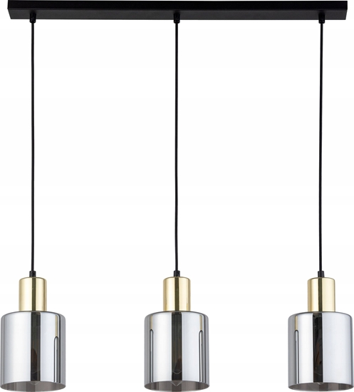 Изображение Lampa wiszca TKKRYWULT TK Lighting Sierra 6662 lampa wiszca zwis 3x15W E27 grafitowa/zota
