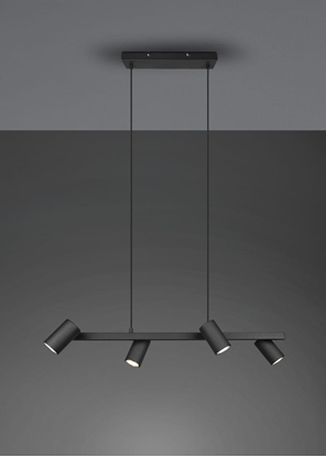 Изображение Lampa wiszca Trio Marley lampa wiszca 4-punktowa czarna Trio