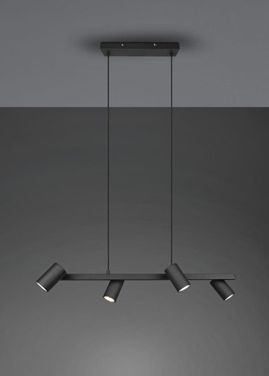 Изображение Lampa wiszca Trio Marley lampa wiszca 4-punktowa czarna Trio