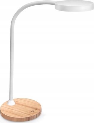 Picture of Lampka biurkowa CEP Lampka na biurko CEP CLED-0290, Flex, biay z el. drewna