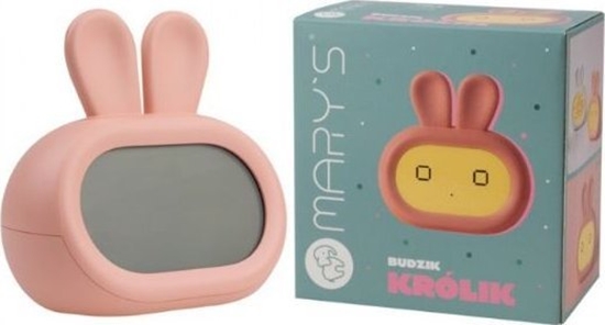 Picture of Lampka Nocna Budzik Dziecica Led Królik Rózowy Mw20729 Eco Light