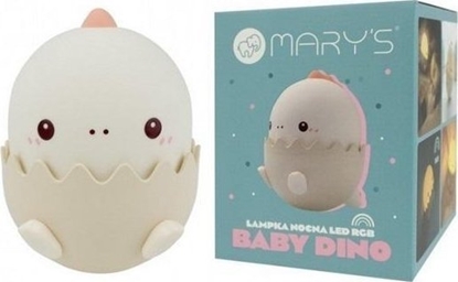 Attēls no Lampka nocna LED baby dino róowy