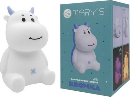 Attēls no Lampka nocna LED krówka niebieska