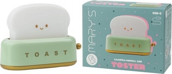 Изображение Lampka nocna LED toster zielony