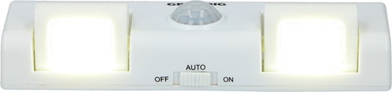 Picture of Lampka wtykowa do gniazdka Grundig Grundig - Podwójna lampka z czujnikiem ruchu, do kuchni, szafy, itp.