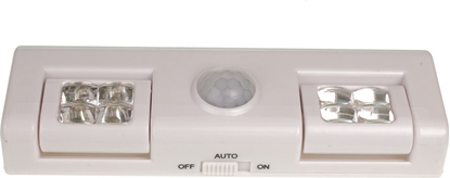 Attēls no Lampka wtykowa do gniazdka Rum-Lux Lampka LBS-01 bateryjna LED z sensorem ruchu i zmierzchu RUM-LUX