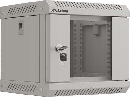 Изображение Lanberg ML SZAFA INSTALACYJNA RACK WISZCA 10" 4U 300X300 SZARA DRZWI PRZESZKLONE LANBERG (FLAT PACK)