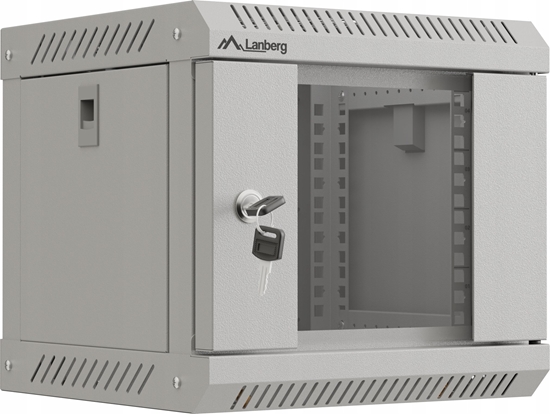 Изображение Lanberg ML SZAFA INSTALACYJNA RACK WISZCA 10" 4U 300X300 SZARA DRZWI PRZESZKLONE LANBERG (FLAT PACK)