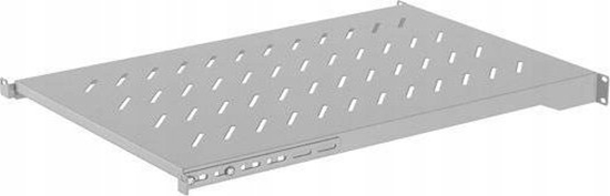 Изображение Lanberg Póka do szaf 19" 1000mm Lanberg (1U / 483 x 700 mm, udwig do 25 kg, Monta 4 punktowy) Szara