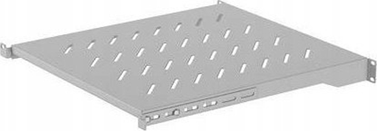 Изображение Lanberg Póka do szaf 19" 800mm Lanberg (1U/ 483 x 500 mm, udwig do 25 kg, monta 4 punktowy)