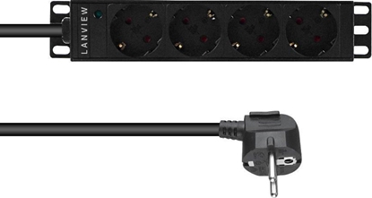 Picture of Lanview 10�� 4-way Schuko outlets