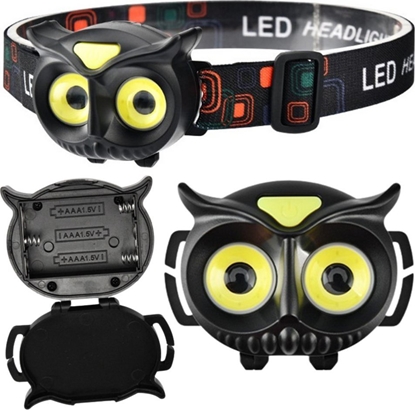 Attēls no Latarka czoowa Lean Latarka Czoowa LED Na Baterie Czoówka Sowa 4 Tryby wiecenia