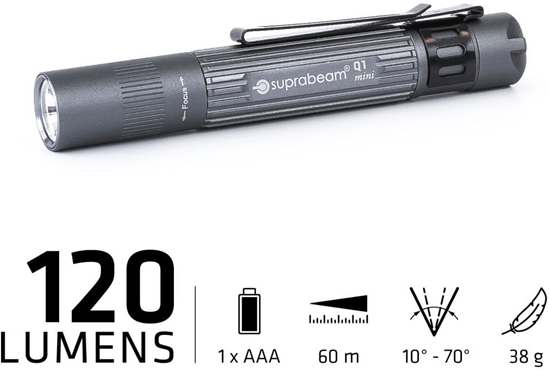 Изображение Latarka Suprabeam Q1 mini 120lm 1x AAA