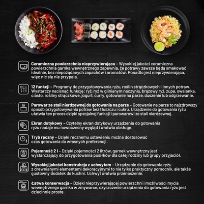 Attēls no Lauben Multifunction Rice Cooker 2000BW