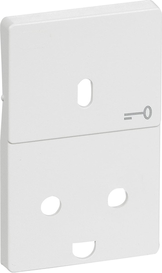 Изображение Lauritz Knudsen LAURITZ KNUDSEN FUGA® afdækning til nøgle stikkontakt 1,5 modul, hvid.