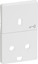 Picture of Lauritz Knudsen LAURITZ KNUDSEN FUGA® afdækning til nøgle stikkontakt 1,5 modul, hvid.