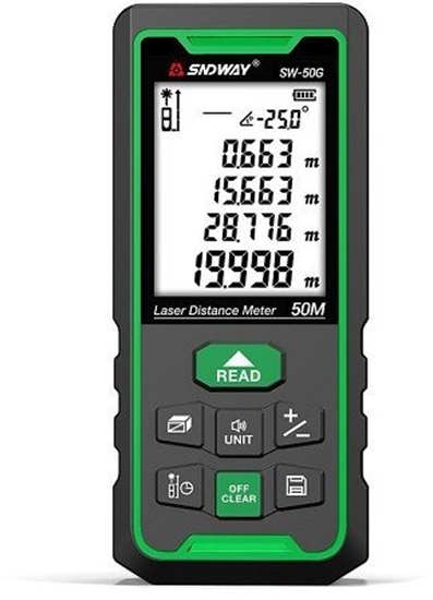 Picture of Dalmierz laserowy Lazerinis atstumo matuoklis iki 50m, alio spindulio