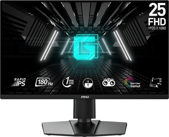 Picture of LCD Monitor|MSI|G255PF E2|24.5"|Gaming|Panel IPS|1920x1080|16:9|180Hz|1 ms|Speakers|Swivel|Pivot|Height adjustable|Tilt|G255PFE2