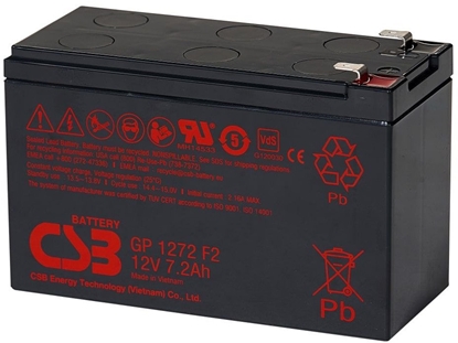 Attēls no Lead acid battery 12V 7.2Ah Pb AGM VRLA CSB