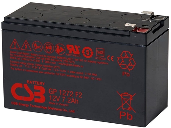 Picture of Lead acid battery 12V 7.2Ah Pb AGM VRLA CSB