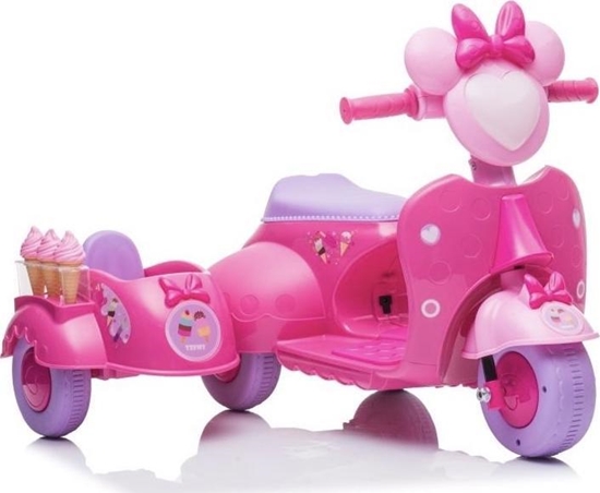 Picture of Lean Cars Skuter Lodziarnia Trójkoowy JT5258 Róowy