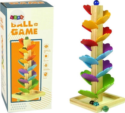 Изображение Lean Sport Drewniane Drzewko Tor Kulkowy Zjedalnia Pieczek Licie