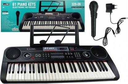 Изображение Lean Sport Keyboard Organy 328-06 Mikrofon Zasilacz Czarny