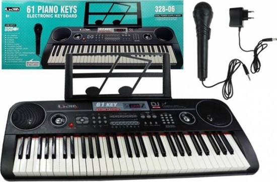 Изображение Lean Sport Keyboard Organy 328-06 Mikrofon Zasilacz Czarny