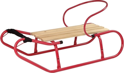 Изображение Lean Sport Sanki Metalowe z Pchaczem Oparciem Pasek Czerwone