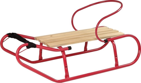 Изображение Lean Sport Sanki Metalowe z Pchaczem Oparciem Pasek Czerwone