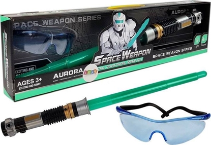 Picture of Lean Sport Zabawki Kosmiczne Miecz wietlny Turkusowy Okulary Ochronne Dwik