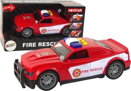 Picture of LeanToys Auto Stra Poarna 1:14 wiata Dwiki Czerwone