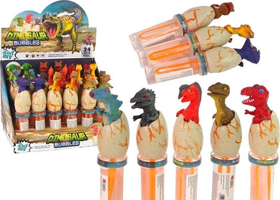 Picture of LeanToys Baki Mydlane Dinozaury 18 cm Róne Kolory