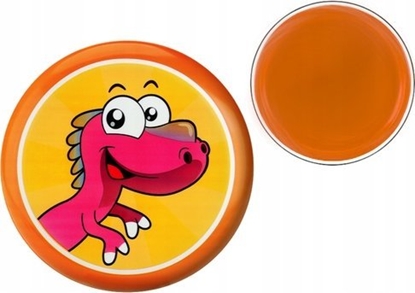 Attēls no LeanToys Dysk Latajcy Frisbee z Dinozaurem Pomaraczowy 20 Cm