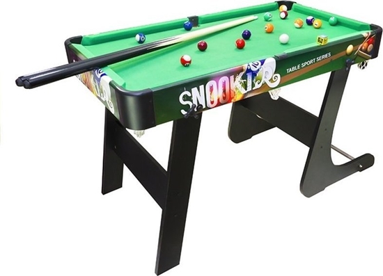 Picture of LeanToys Duy Drewniany Skadany Stó Bilardowy Gra + Bile