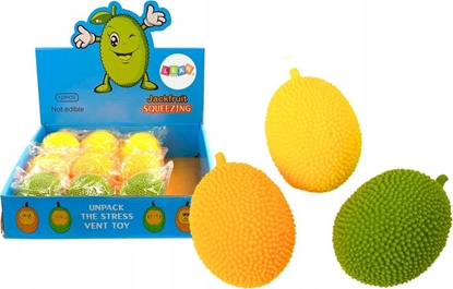 Attēls no LeanToys Gniotek Owoc Chlebowiec Rozcigliwy Gumowy